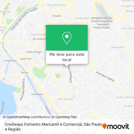 Credways Fomento Mercantil e Comercial mapa