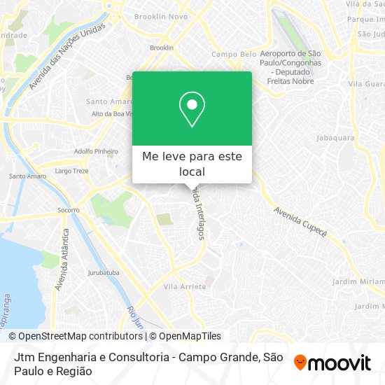 Jtm Engenharia e Consultoria - Campo Grande mapa