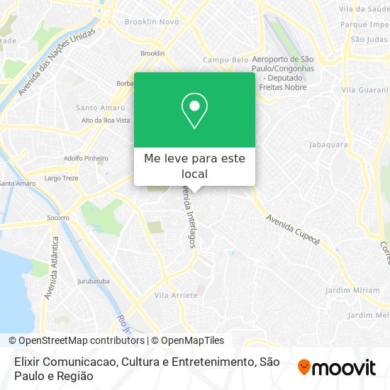 Elixir Comunicacao, Cultura e Entretenimento mapa