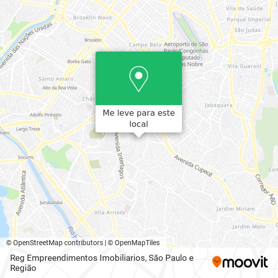 Reg Empreendimentos Imobiliarios mapa