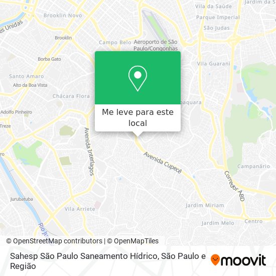 Sahesp São Paulo Saneamento Hídrico mapa