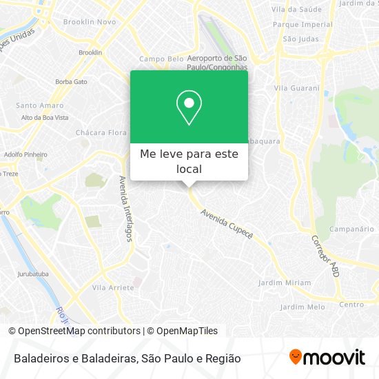 Baladeiros e Baladeiras mapa