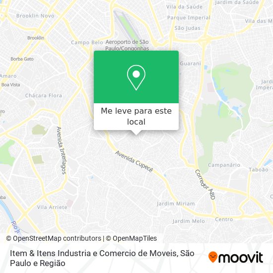 Item & Itens Industria e Comercio de Moveis mapa