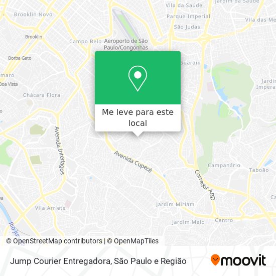 Jump Courier Entregadora mapa