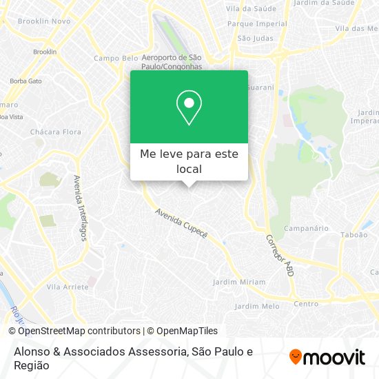 Alonso & Associados Assessoria mapa