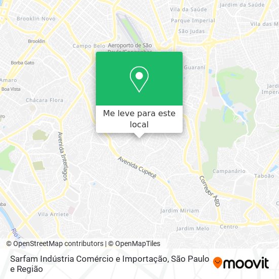 Sarfam Indústria Comércio e Importação mapa