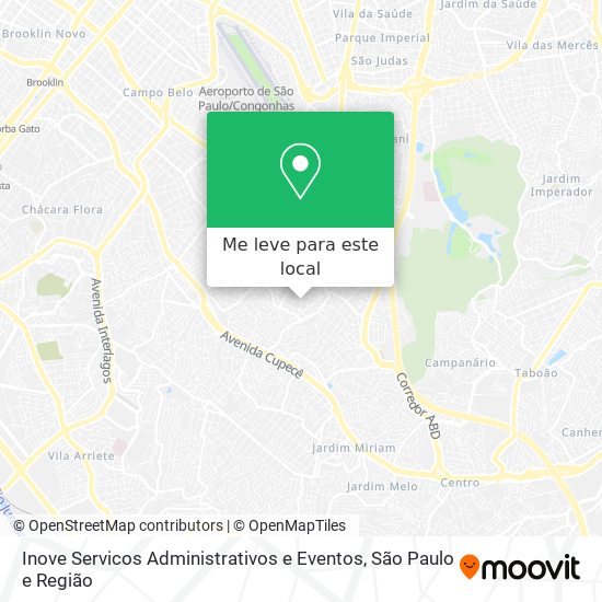 Inove Servicos Administrativos e Eventos mapa