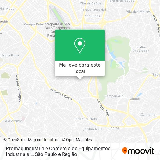 Promaq Industria e Comercio de Equipamentos Industriais L mapa