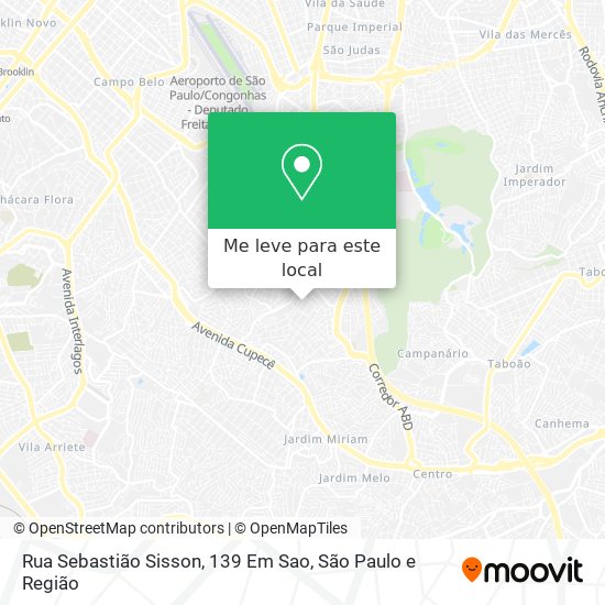 Rua Sebastião Sisson, 139 Em Sao mapa