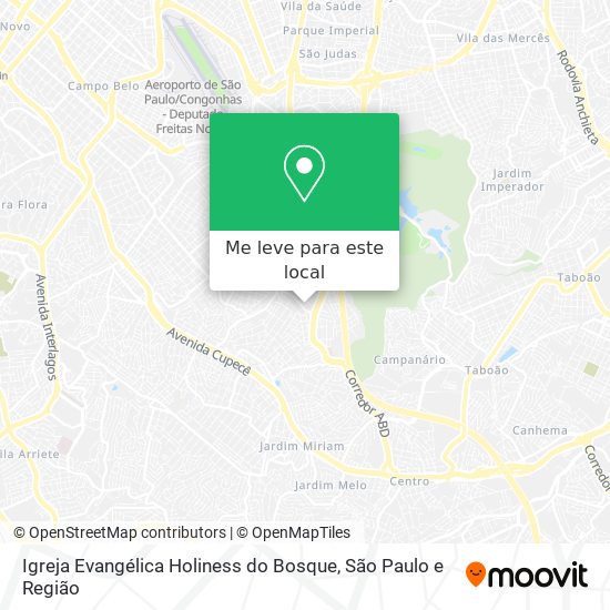 Igreja Evangélica Holiness do Bosque mapa
