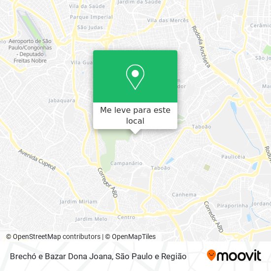 Brechó e Bazar Dona Joana mapa