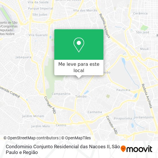 Condominio Conjunto Residencial das Nacoes II mapa