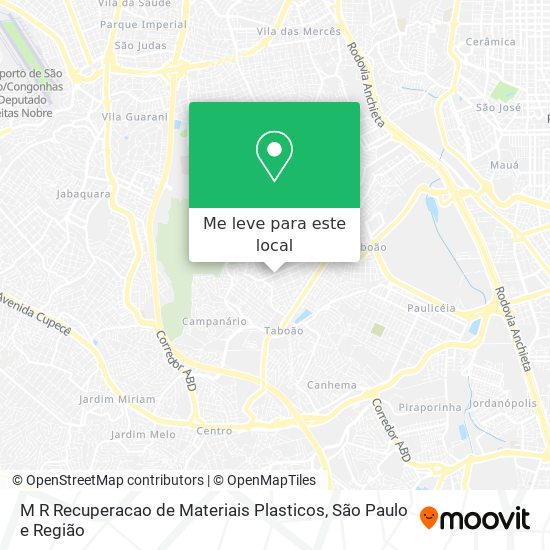 M R Recuperacao de Materiais Plasticos mapa