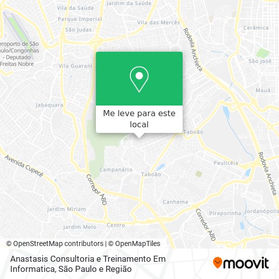 Anastasis Consultoria e Treinamento Em Informatica mapa