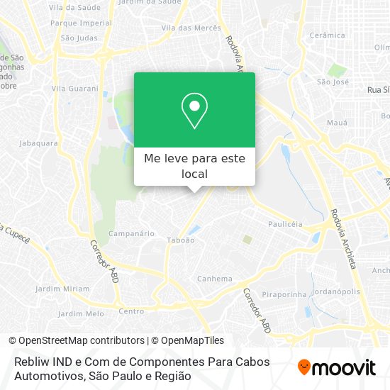 Rebliw IND e Com de Componentes Para Cabos Automotivos mapa