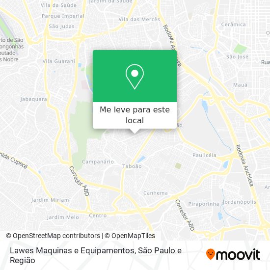 Lawes Maquinas e Equipamentos mapa