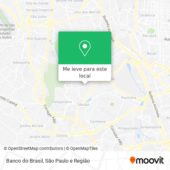 Banco do Brasil mapa