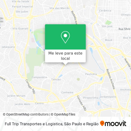 Full Trip Transportes e Logistica mapa