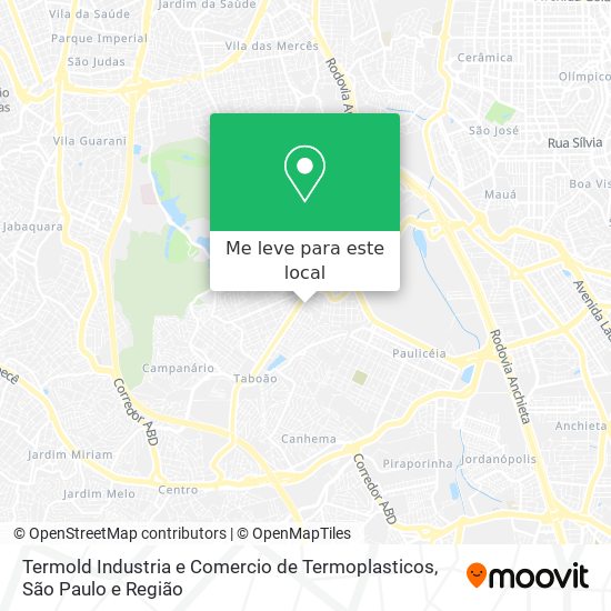 Termold Industria e Comercio de Termoplasticos mapa