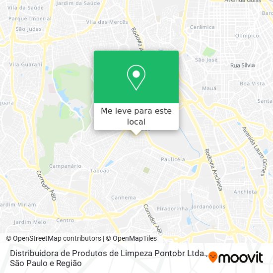 Distribuidora de Produtos de Limpeza Pontobr Ltda. mapa