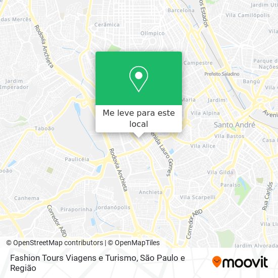 Fashion Tours Viagens e Turismo mapa