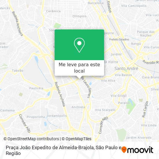 Praça João Expedito de Almeida-Brajola mapa