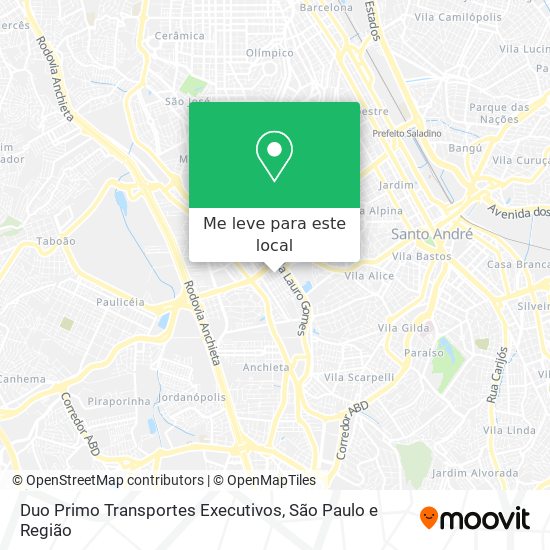 Duo Primo Transportes Executivos mapa