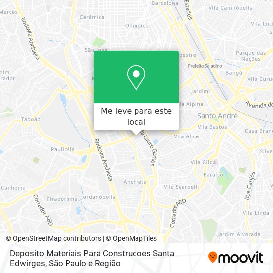 Deposito Materiais Para Construcoes Santa Edwirges mapa