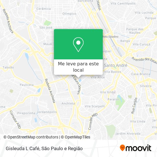 Gisleuda L Café mapa