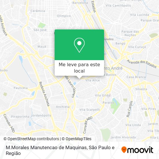 M.Morales Manutencao de Maquinas mapa