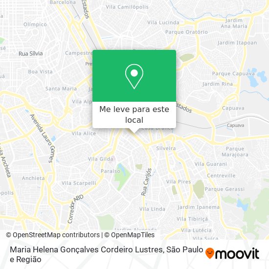 Maria Helena Gonçalves Cordeiro Lustres mapa