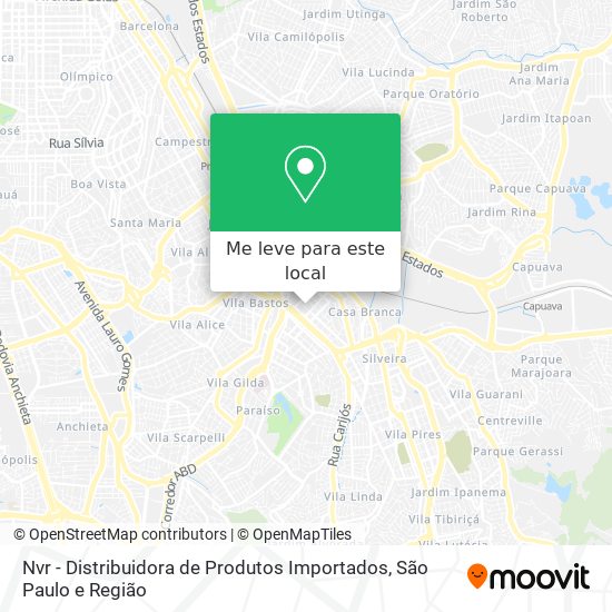 Nvr - Distribuidora de Produtos Importados mapa