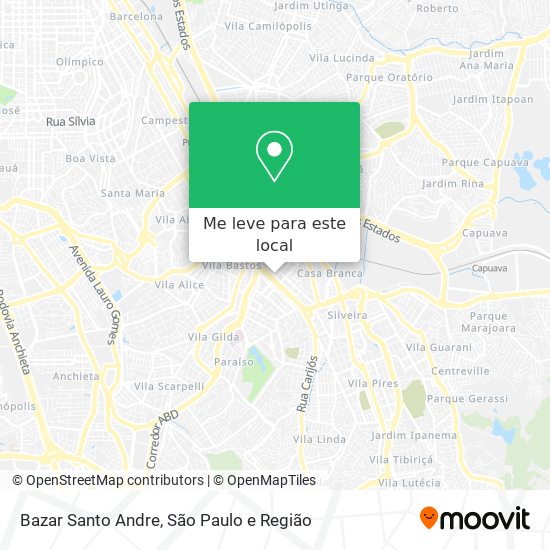 Bazar Santo Andre mapa