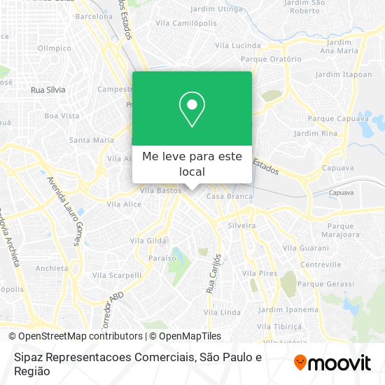 Sipaz Representacoes Comerciais mapa