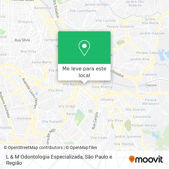 L & M Odontologia Especializada mapa