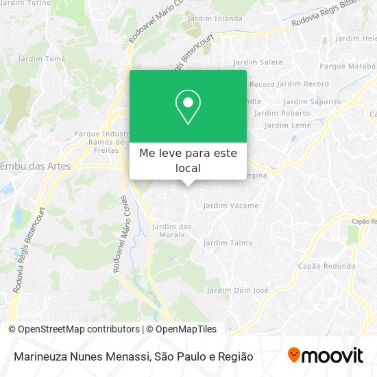 Marineuza Nunes Menassi mapa
