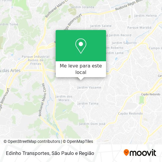 Edinho Transportes mapa