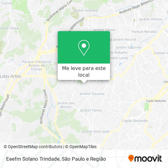 Eeefm Solano Trindade mapa