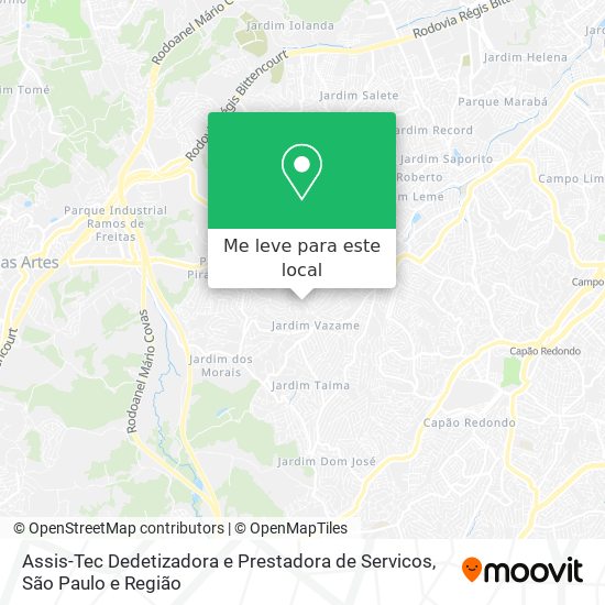 Assis-Tec Dedetizadora e Prestadora de Servicos mapa