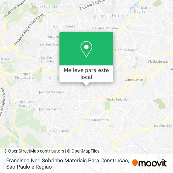 Francisco Neri Sobrinho Materiais Para Construcao mapa