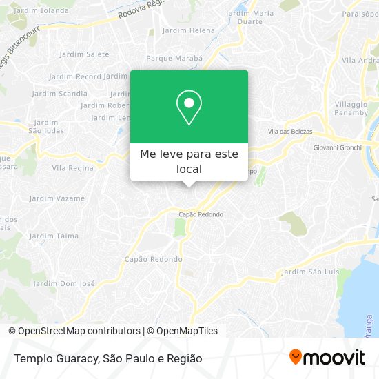 Templo Guaracy mapa