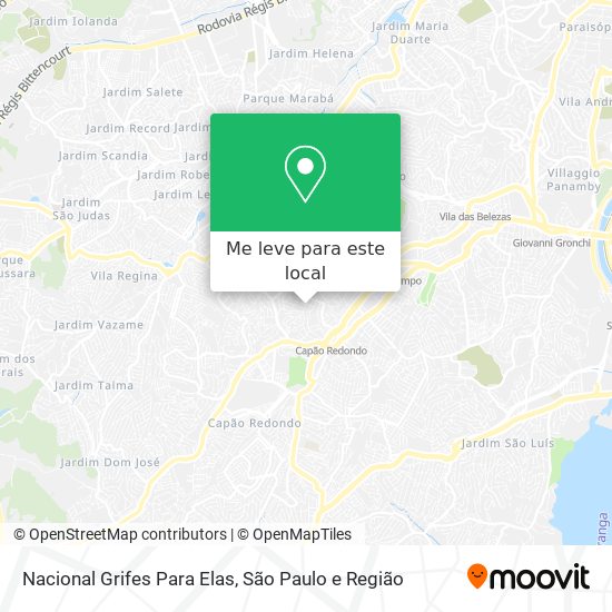 Nacional Grifes Para Elas mapa