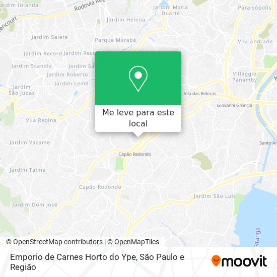 Emporio de Carnes Horto do Ype mapa