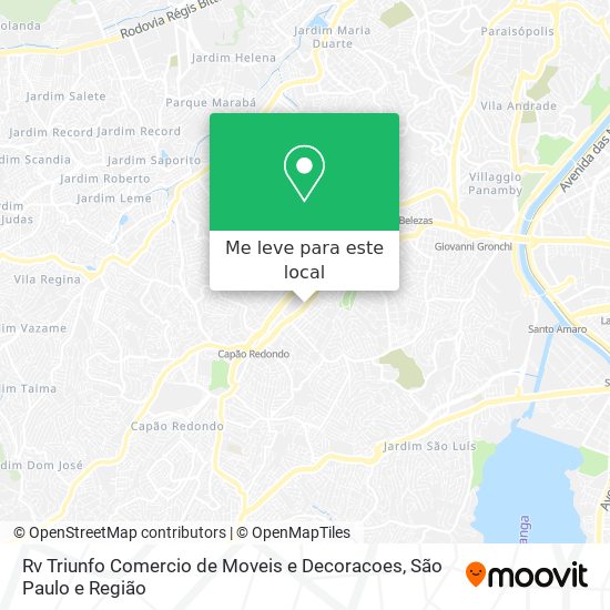 Rv Triunfo Comercio de Moveis e Decoracoes mapa