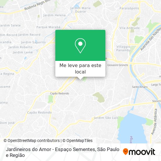 Jardineiros do Amor - Espaço Sementes mapa