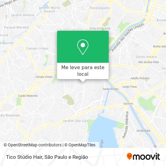 Tico Stúdio Hair mapa