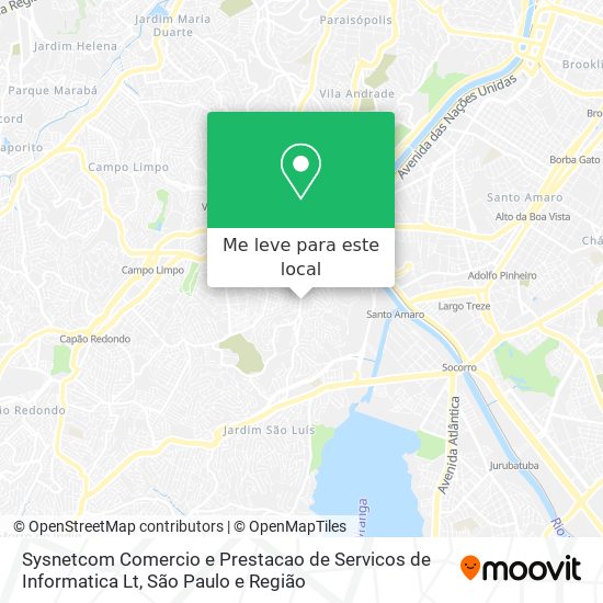 Sysnetcom Comercio e Prestacao de Servicos de Informatica Lt mapa