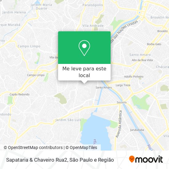 Sapataria & Chaveiro Rua2 mapa