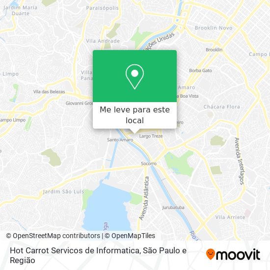Hot Carrot Servicos de Informatica mapa