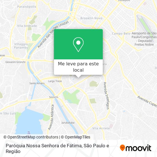 Paróquia Nossa Senhora de Fátima mapa